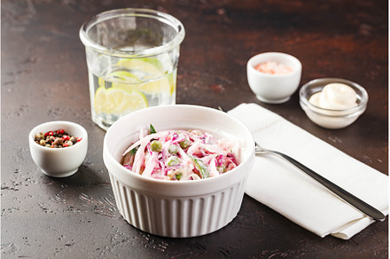 Dinner table with different dishes
