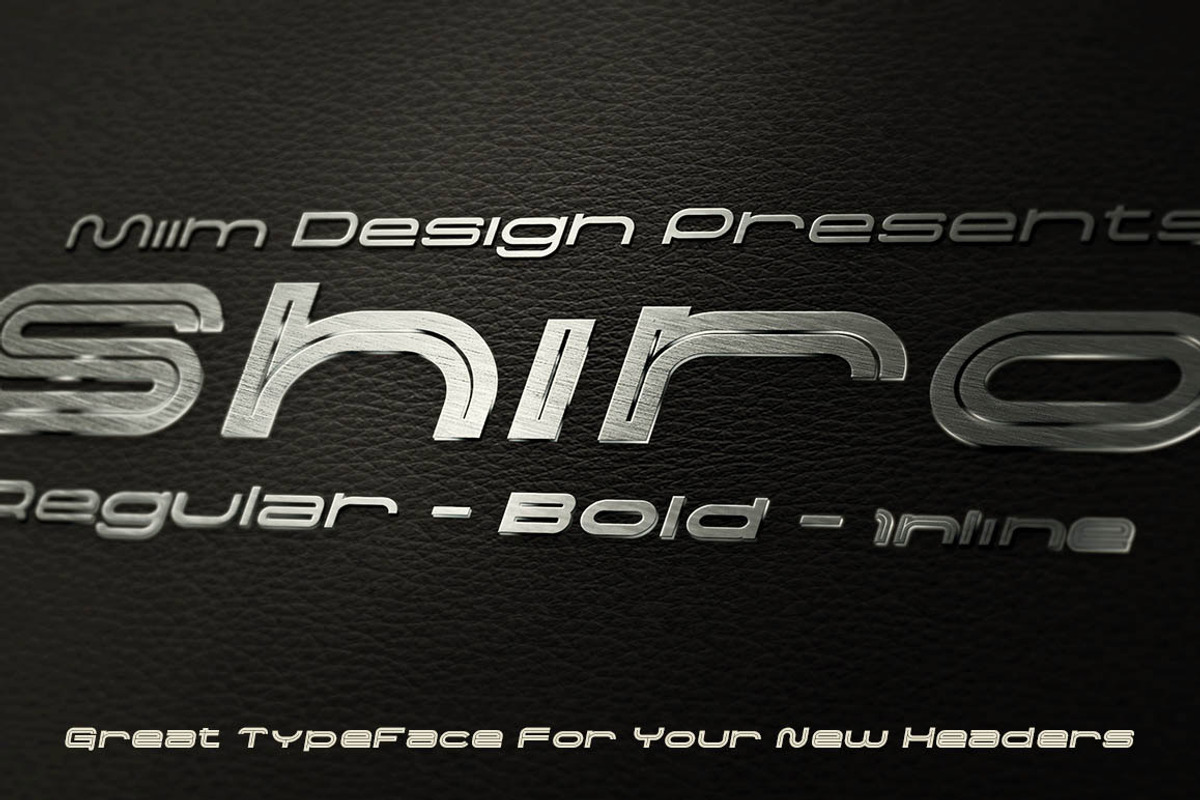 Shiro - Modern Font preview 4