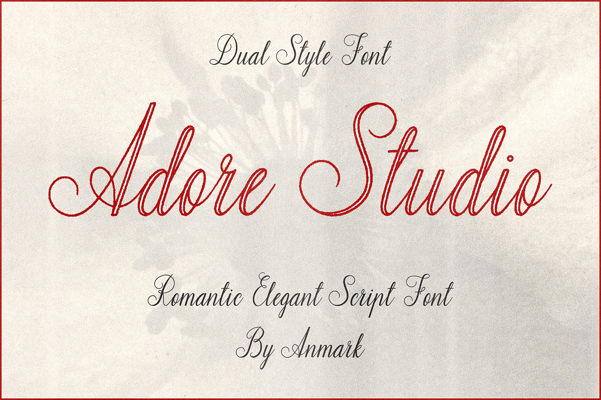 Adore Studio Romantic Font Duo, a Script Font by AnMark (Photo 1 of 14)
