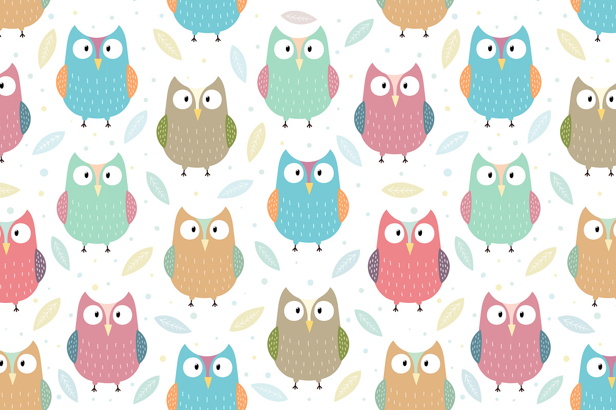 Winter Owls: patterns, illustrations, a Pattern Graphic by Gulnara Sabirova (Photo 5 of 10)