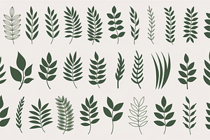 25 Foliage & Grass Procreate Brushes