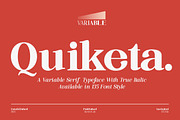 Quiketa Family (135 Font), a Serif Font by Rotterlab Studio (Thumbnail 1 of 10)