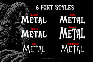 BMF Base Metal Font Family