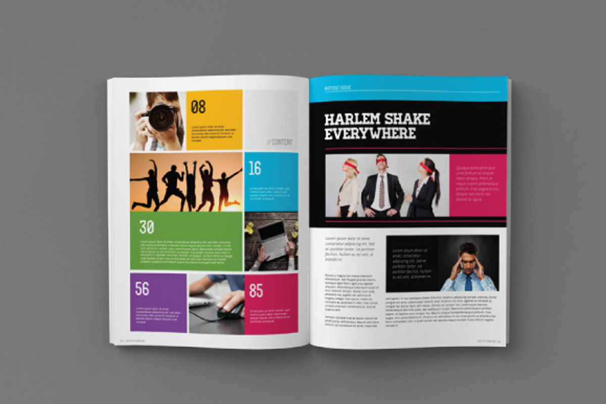 Magazine Mockup, a Print Template by My Code Std