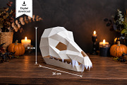Halloween skull decor- 3d papercraft, a Card Template by PAPER amaze (Thumbnail 1 of 4)