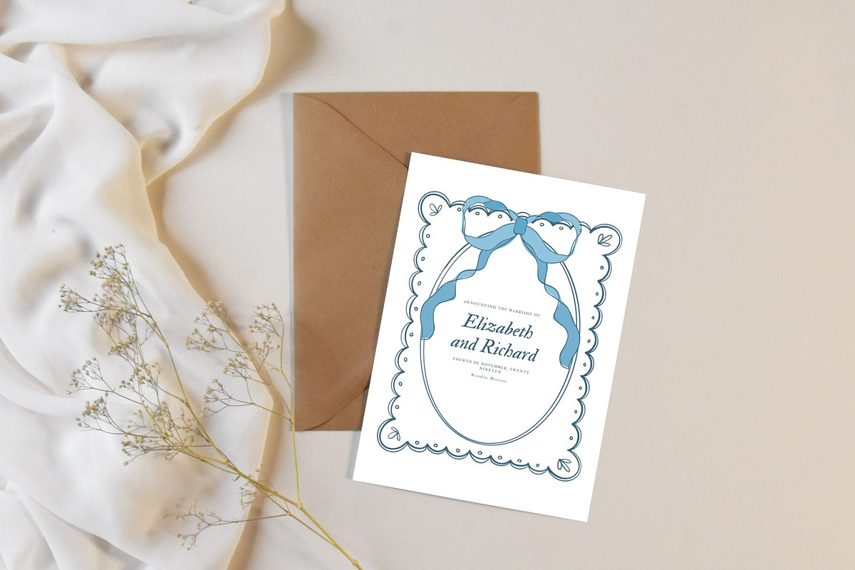 Blue Floral Clipart for Weddings, a Decorative Illustration by Hello Holly Studio (Photo 2 of 10)