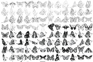 Butterflies Set 1-5 Procreate Brush