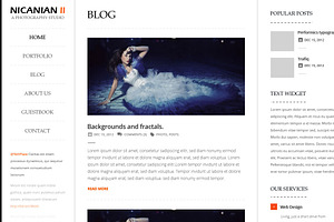 Nicanian II - WordPress Theme