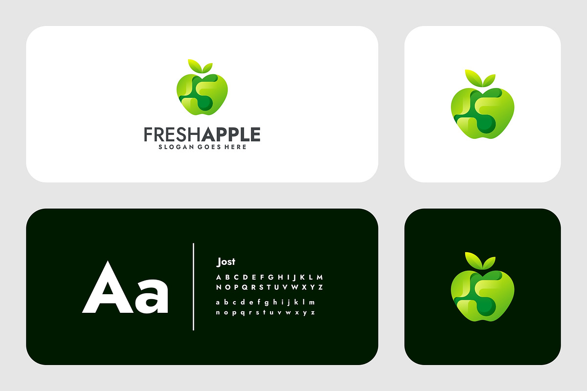 Gradient Modern Apple Logo Design, a Branding & Logo Template by Artnivora.Std (Photo 3 of 4)