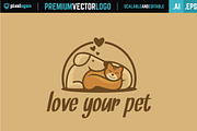 Love Pet Logo, a Branding & Logo Template by pixelogan (Thumbnail 2 of 2)