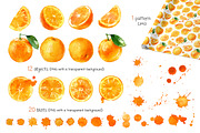 Watercolor oranges, a Food Illustration by ognivo (Thumbnail 2 of 3)