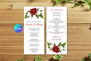 Wedding Ceremony Program Template, a Stationery Template by retrographix