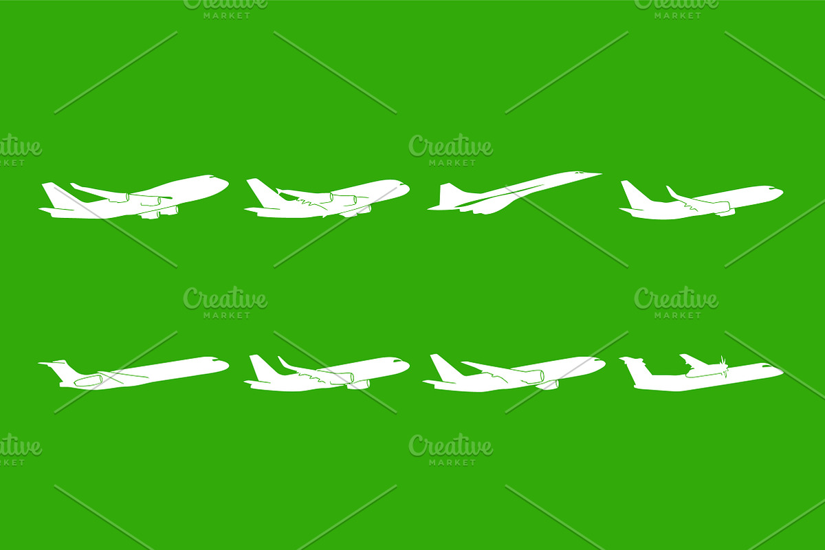 Airplane Silhouette Vector Bundle, an Object Graphic by Artonix (Photo 2 of 3)