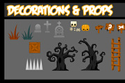 Platformer Game Tile Set 4, an Illustration by pzUH (Thumbnail 4 of 5)