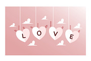 Valentines background vector set, a Seasonal Illustration by foxndeer (Thumbnail 3 of 4)