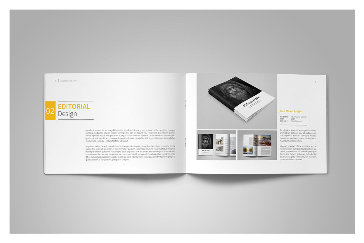 Graphic Design Portfolio Template, a Brochure Template by adekfotografia (Photo 8 of 24)