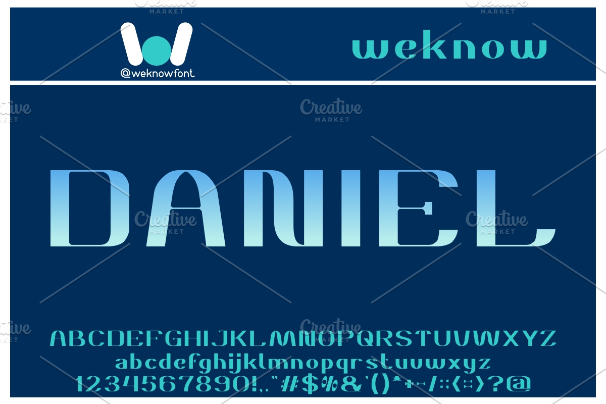 Daniel Font, a Font by weknow (Photo 1 of 5)