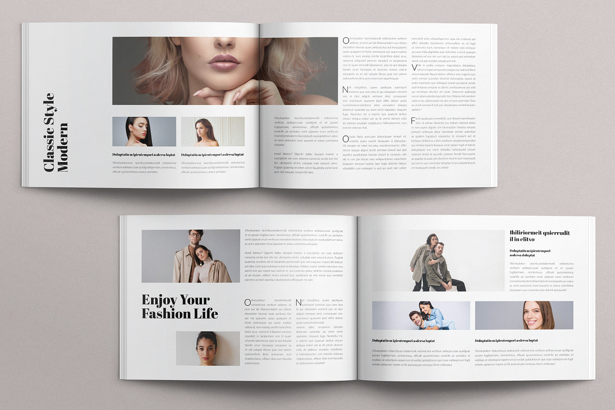 Modern Magazine Template Landscape, a Magazine Template by E-Type (Photo 5 of 7)