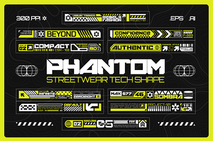 Phantom - Streetwear Tech Stripe, an Object Graphic by Inviline.co