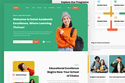 Education School Landing Page, an UI Kit Template by ENATIVE (Thumbnail 2 of 4)
