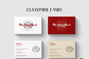 Canva Bakery Business Card Template