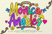 Monica Angeles | Handwritten, a Handwritten Font by Aveni Letter Type (Thumbnail 1 of 18)