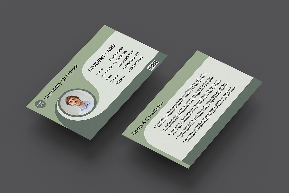 Student Card Template Bundle 2, a Card Template by takuloerizal (Photo 3 of 4)