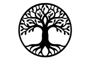 Tree of Life Silhouette Bundle, an Object Graphic by hafijul (Thumbnail 3 of 4)