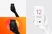 Unicolor & B/W Hands BUNDLE iPhone, an iPhone Mockup by Pierre Borodin (Thumbnail 5 of 10)