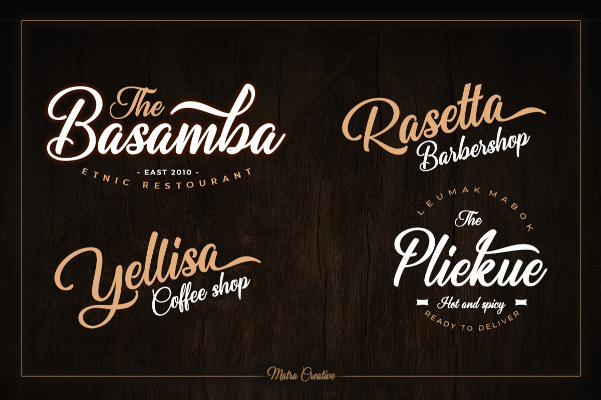 Umbrellia, a Script Font by Matra Creative (Photo 2 of 9)