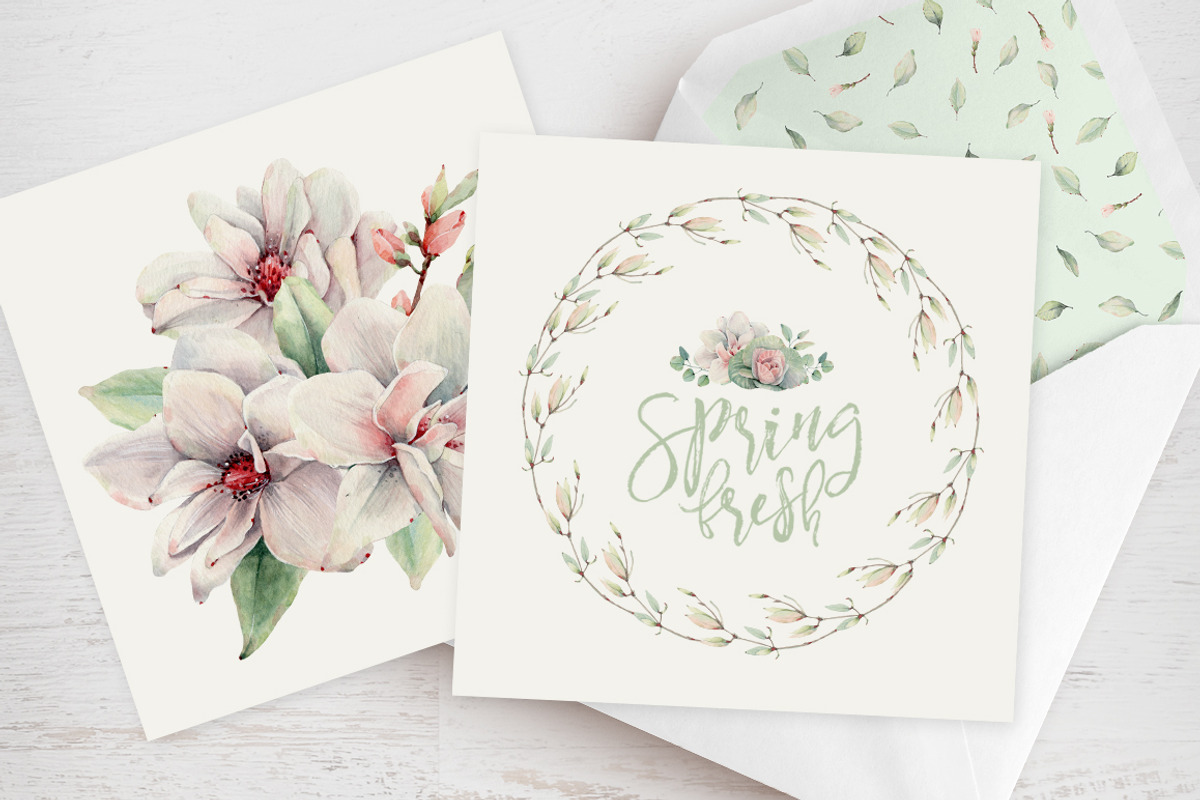 SPRING FRESH Watercolor set, a Food Illustration by Lemaris (Photo 4 of 8)