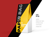 Paper Bag Mockup. Half Side - L view, a Packaging Mockup by easymock (Thumbnail 3 of 11)