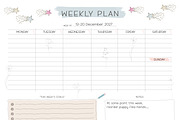 Weekly Planner Printable Editab A4A3, a Flyer Template by Star Graphic Design (Thumbnail 4 of 4)