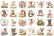 Cute Spring Fairy & Woodland Animals, an Illustration by designcity5 (Thumbnail 2 of 5)