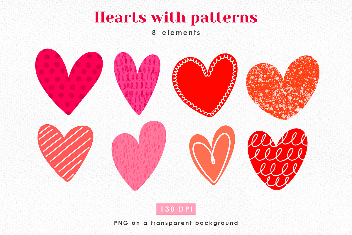 Valentines day clipart, red love art, an Illustration by Harmony Draws (Photo 3 of 7)