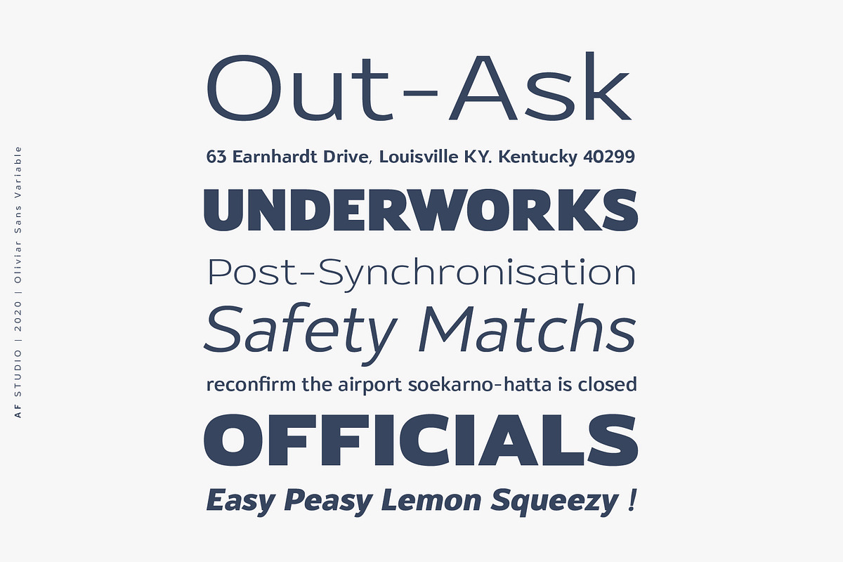 Oliviar Sans - Variable Fonts preview 8