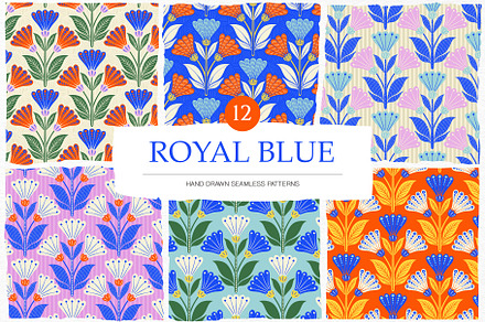 Royal Blue Patterns