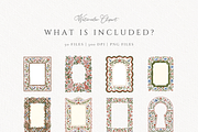 Folk Art Frame Scandinavian Frame, a Decorative Illustration by Invite to Clipart (Thumbnail 3 of 9)