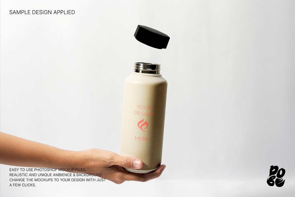 Outdoor Apparel & Bottle Mockup Set, a Merchandise Mockup by DOBE Studio (Photo 2 of 5)