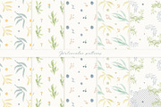 Minimalistic watercolor leaves, an Illustration by Pamyatka Shop (Thumbnail 5 of 7)