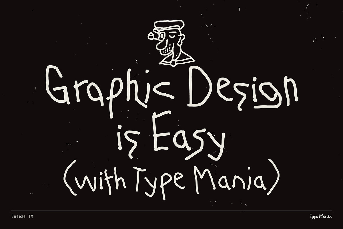 Sneeze TM – True Scribble, a Handwritten Font by Type Mania (Photo 11 of 11)