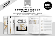 Minimalist Mega Workbook Canva, a Templates & Theme by The Blog Creative (Thumbnail 1 of 12)