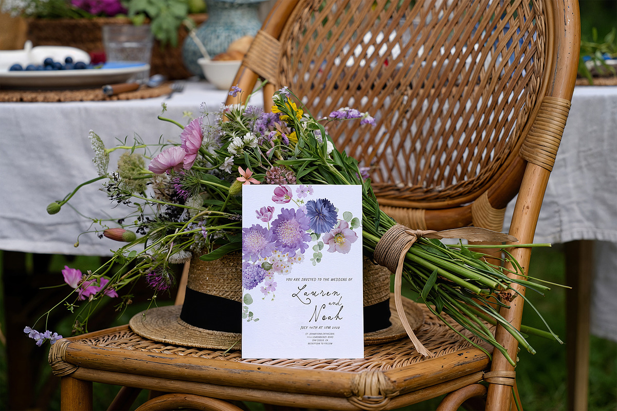 Midnight Botanica - Purple Flowers, a Decorative Illustration by Muse Artist (Photo 6 of 12)