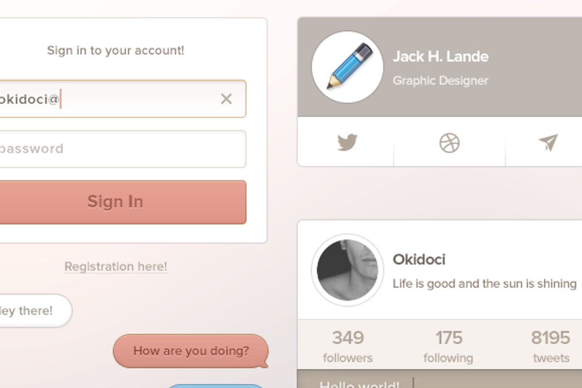 Infinite UI Kit, an UI Kit Template by Pixlsby.me (Photo 2 of 5)