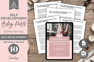DFY SELF DEVELOPMENT BLOG POSTS