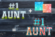#1 Aunt Canva Template Frame, a Design Template by Rivermill Printables (Thumbnail 2 of 2)