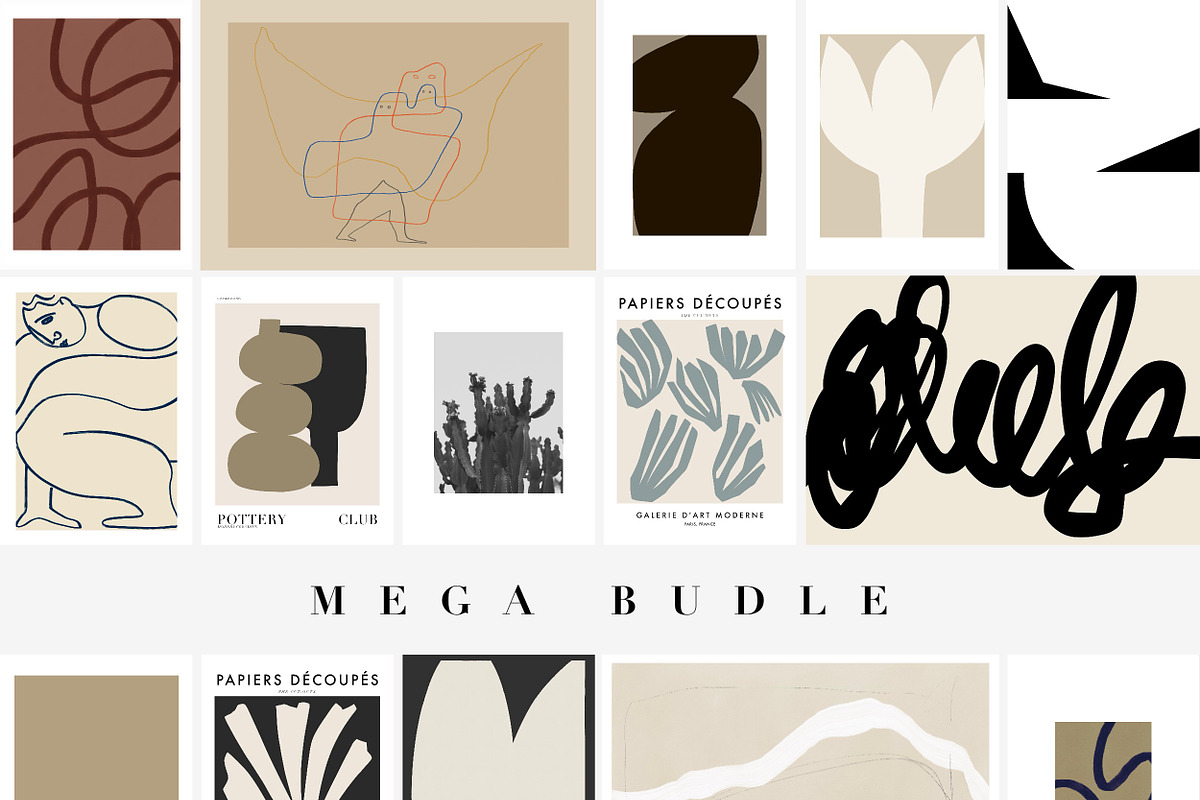 READY MADE PRINTS BUNDLE SET OF 20, an Illustration by COMMERCIAL COLLECTIVE (Photo 1 of 6)