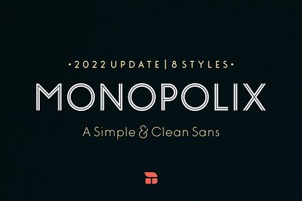 Monopolix - A Simple & Clean Sans