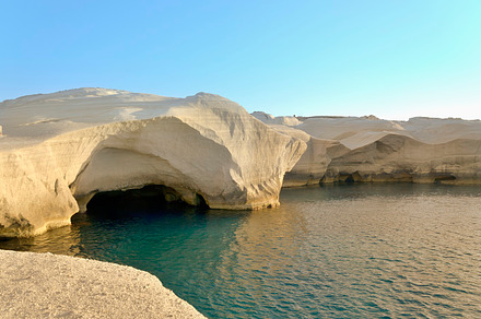 Sarakiniko beach in Milos island