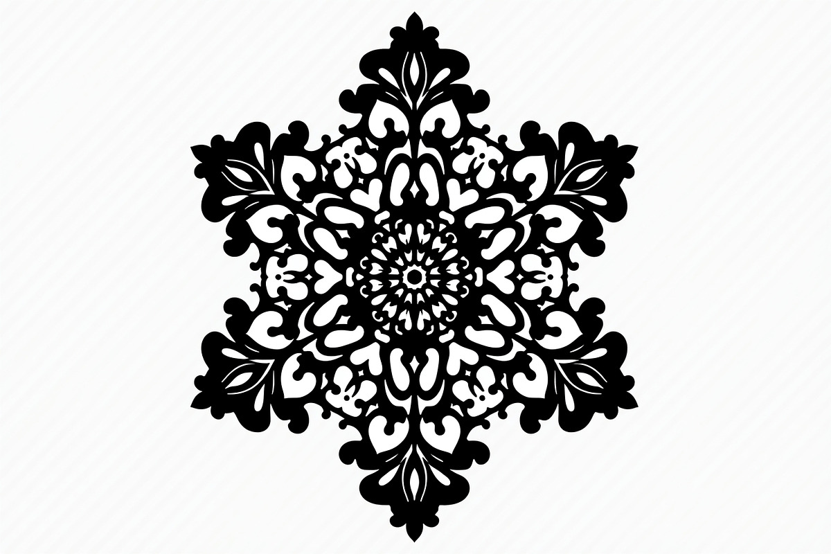 Mandala Laser Cut Files Bundle, an Illustration by yasushie (Photo 3 of 9)